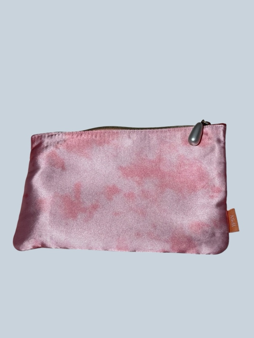 Ipsy Pink Satin Zip Pouch NWT